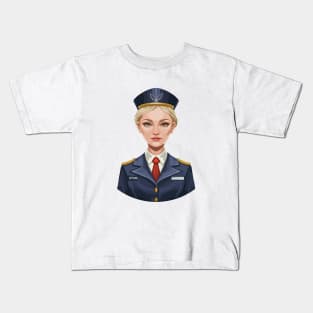 scandinavian stewardess Kids T-Shirt